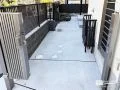 土間コンクリートで舗装した駐輪スペース