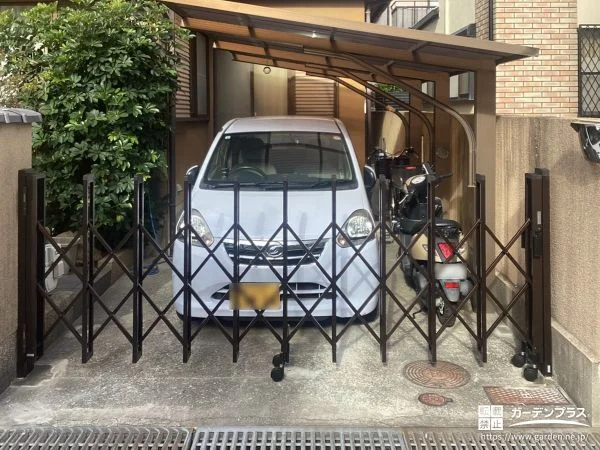 出入りしやすさと防犯性向上を両立したカーゲートの設置工事