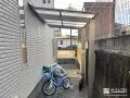 雨に濡れない駐輪スペースづくりに便利な独立テラス屋根設置工事