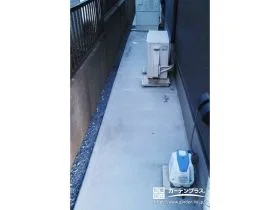 う雑草に悩まない。清潔感を維持する犬走りの舗装[施工後]