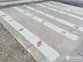 老朽化した枕木を撤去しコンクリートで整えた駐車スペース工事