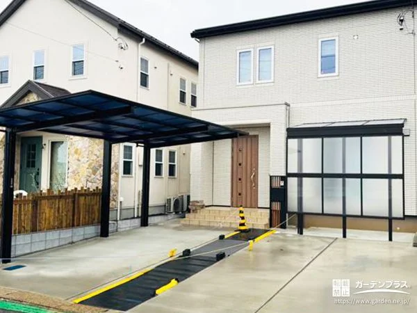 奥行の長い敷地を活かしながら目隠しも叶える新築外構プラン