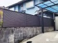 上品なデザインの目隠しフェンスを設けプライバシーを守った工事