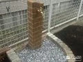 お庭にレンガ調デザインのナチュラルな立水栓を設置した工事