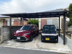 2台用のワイドタイプのカーポートを設置してお車を守った工事