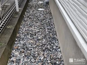 砂利敷きの犬走り[施工後]