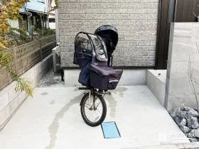 動線を邪魔しない駐輪スペース[施工後]