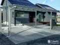 直線美を活かした駐車スペース計画
