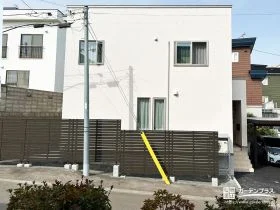 視線をカットし安心感高まる高尺の目隠しフェンス[施工後]