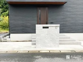 タイル門柱で“家の顔”を上品に引き締める[施工後]