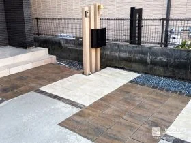 アプローチは直線美でノイズレスに整える[施工後]