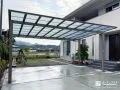 開放感のあるフラット屋根で大切なお車を守るカーポート工事
