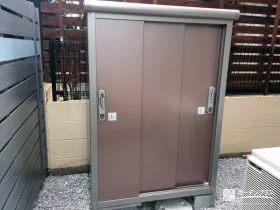 お庭に収納スペースをプラス[施工後]