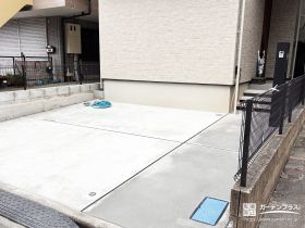 コンパクトな敷地でも使えるスペースを無駄なく広げた新築外構