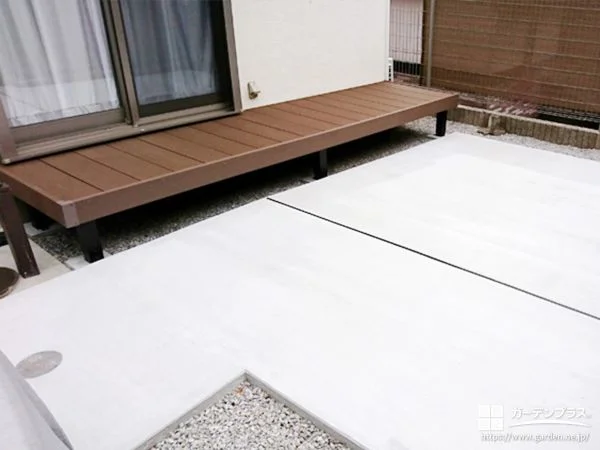 伸縮目地ですっきり区切りひび割れ対策をしたコンクリート工事