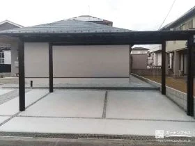天候に左右されない、ゆとりを生む駐車空間[施工後]