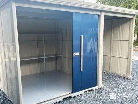 収納力を確保した物置兼駐輪スペース