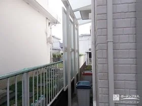 勝手口まわりを快適にするテラス屋根[施工後]