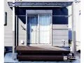 庭と一体で使えるウッドデッキ空間