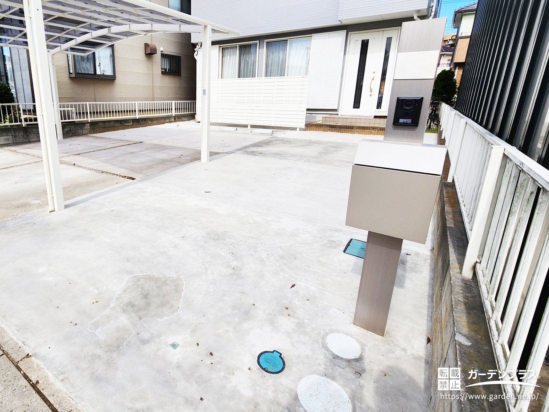 すっきり魅せる機能門柱
