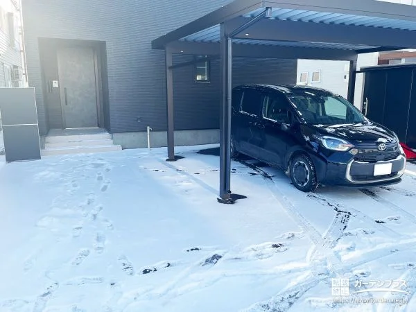 機能性と統一感を兼ね備えた雪国でも安心の新築外構