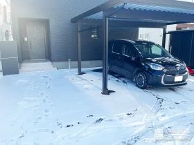 機能性と統一感を兼ね備えた雪国でも安心の新築外構