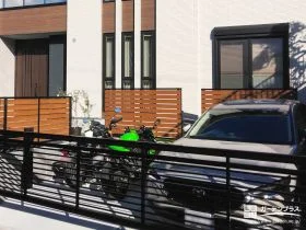 ゆとりを確保した駐車スペース[施工後]