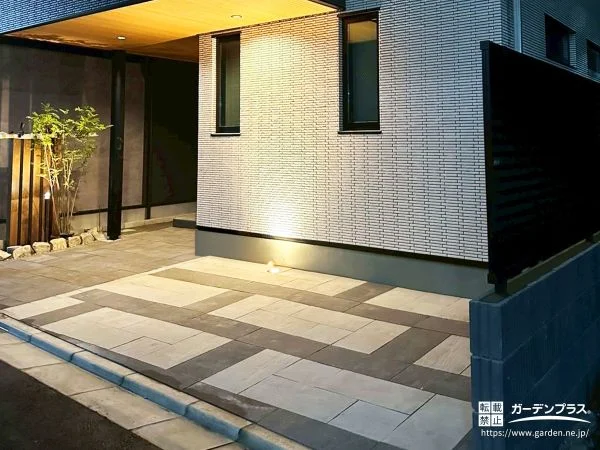 車を停めるだけの場所から“魅せる空間”へ色の切り替えがおしゃれな新築外構