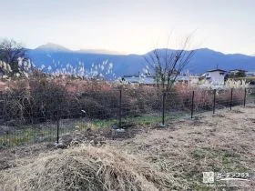 圧迫感なく境界を明確化するフェンス[施工後]