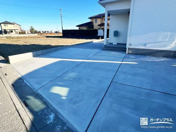 必要なところから整える、ローメンテナンスの新築外構