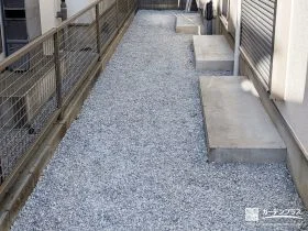 経年劣化したウッドデッキを撤去して雑草対策をしたお庭工事