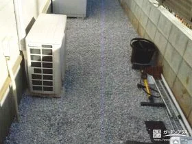お住まいの周りまで砂利と防草シートですっきり整えた工事