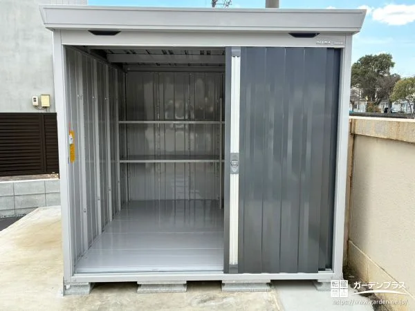 No.28543 大容量で使いやすいスライド扉の物置を設置したリフォーム工事[施工後]