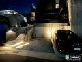 浮き階段とライティングが映えるシンプルモダンな新築外構