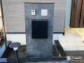 機能門柱でまとめた門まわり