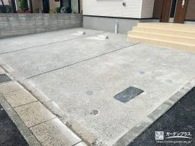 洗い出し仕上げでナチュラルな質感を楽しむ駐車スペース工事