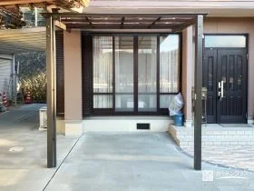 テラス屋根で雨の日も快適に[施工後]