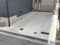 お車を停めやすい広々とした土間コンクリートの駐車スペース工事