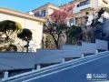 道路沿いの敷地境界を整えるための目隠しフェンス設置工事