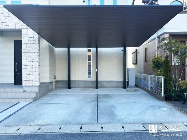 カーポートと駐輪スペースで整う快適な外構リフォーム工事