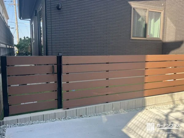 フェンスと門扉で囲う安心の庭空間