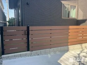 フェンスと門扉で囲う安心の庭空間[施工後]