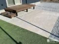 タイルテラスとウッドデッキで広がる庭時間
