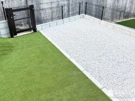 メッシュフェンスで囲って安心のドッグランスペース[施工後]