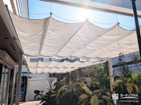 シェードで調整できるルーフ空間[施工後]