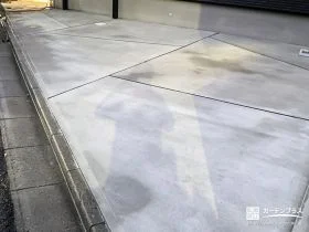 変形地に合わせて整えた駐車スペース[施工後]