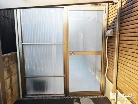 ストックヤードで生活感をすっきり隠す[施工後]