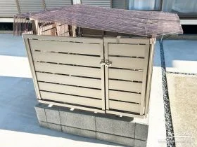 アルミ製で安心感を高めた井戸囲い[施工後]