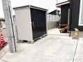 お庭用品を収納する物置