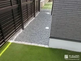 雑草対策をした犬走り[施工後]